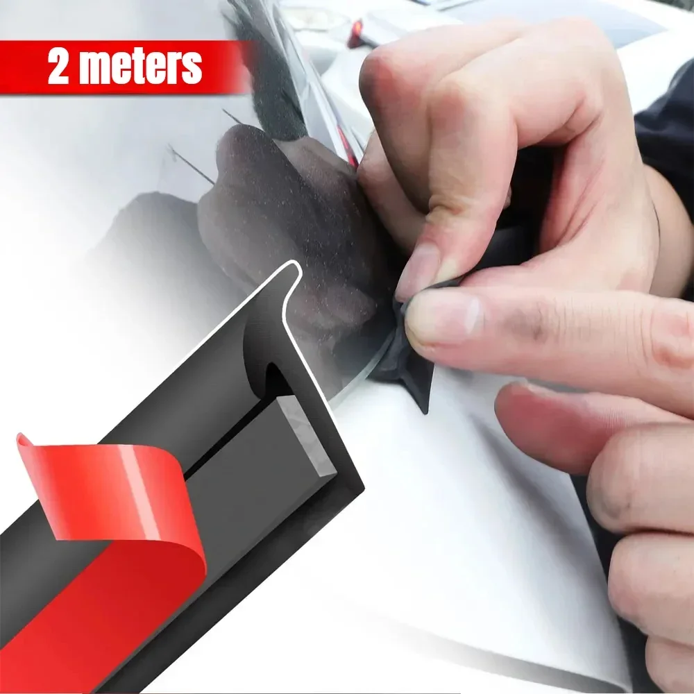 Door Weather Strip - Araba 2 m Siyah Evrensel Eğimli