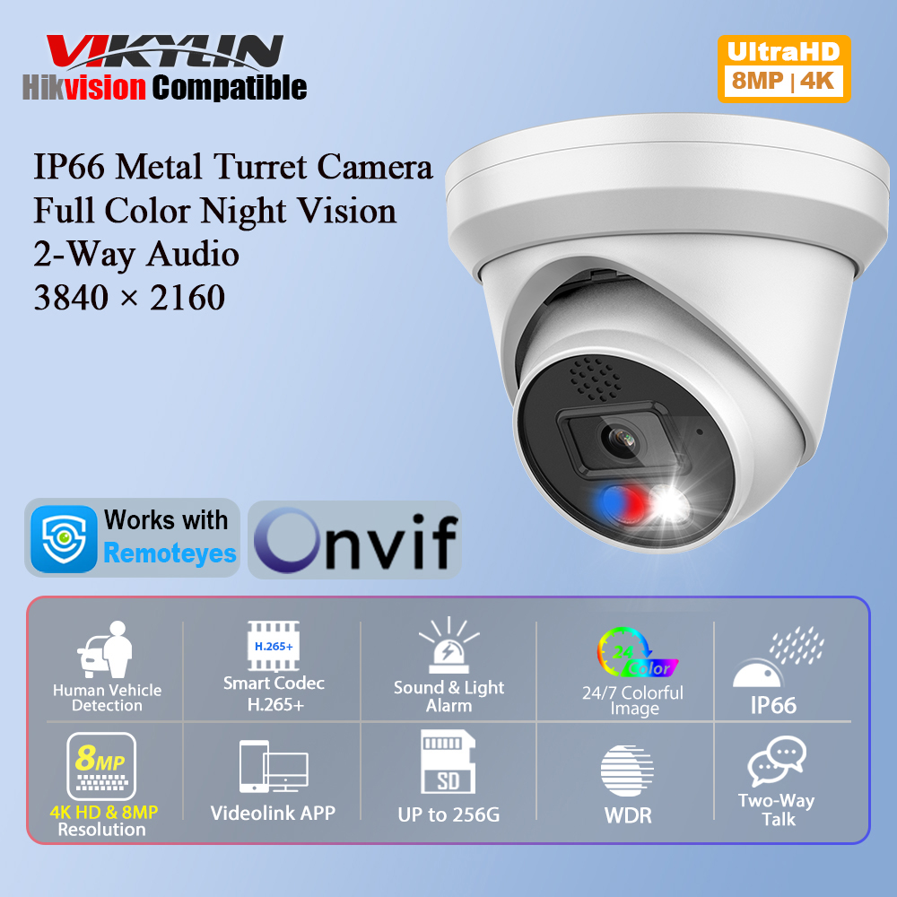 Vikylin 4K 8MP Alarm Tam Renkl - Home Improvement Videos incelemesi ve fiyatı