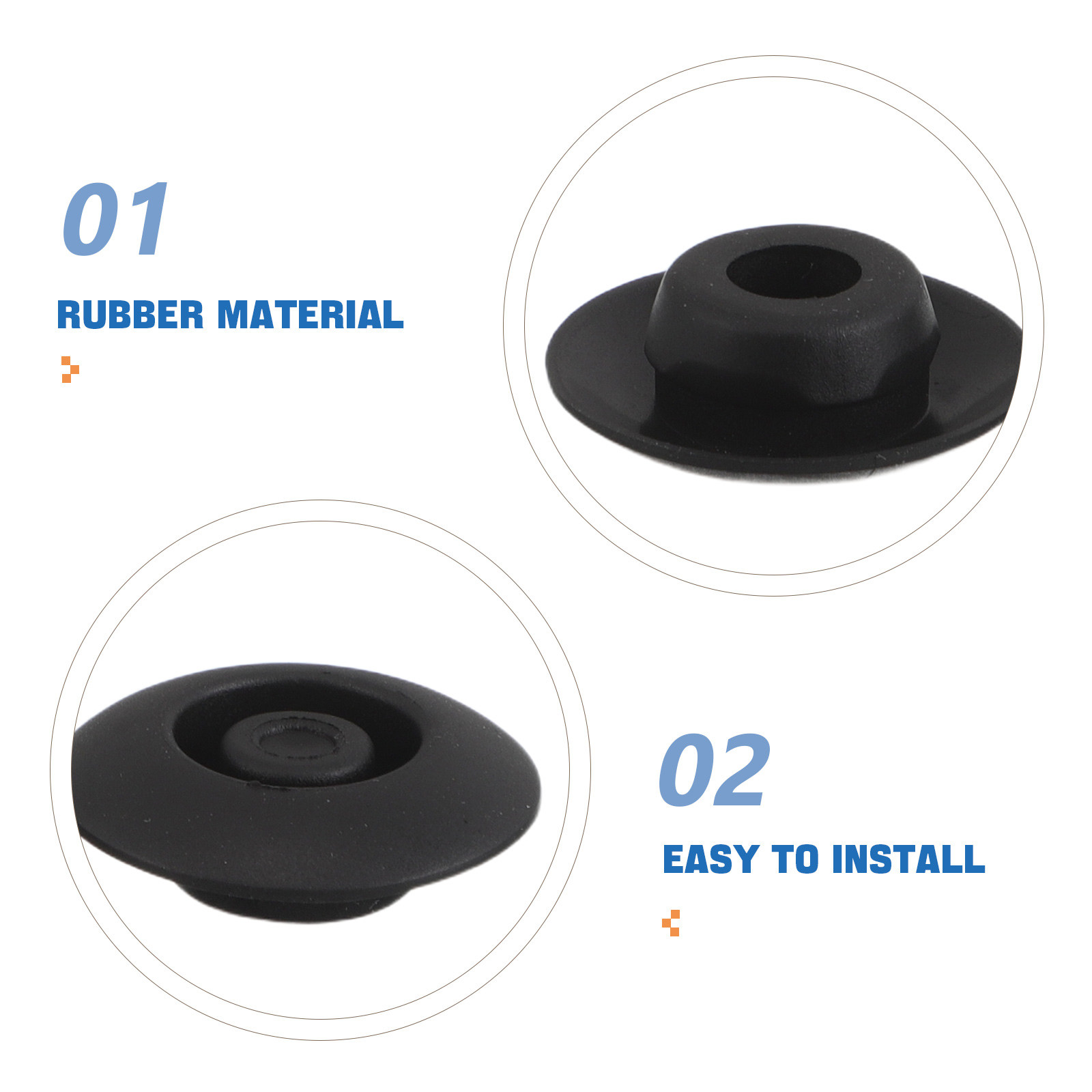 24 adet kauçuk delik tıkaçları - Door Stopper Rubber incelemesi ve fiyatı
